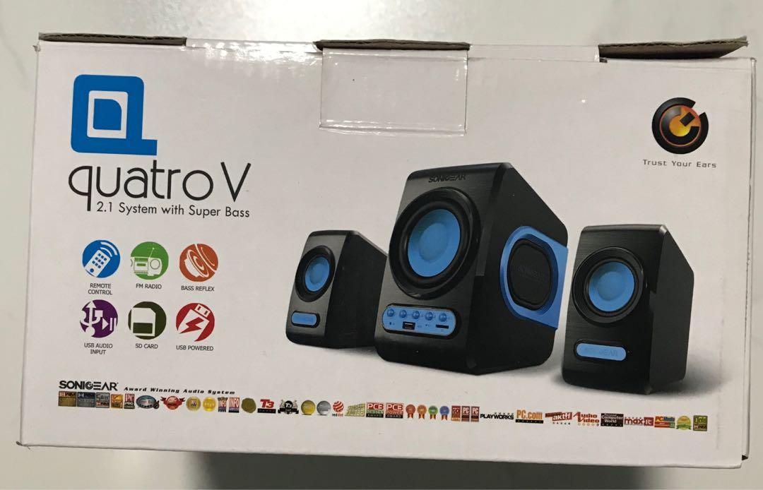quatro v 2.1 system with super bass