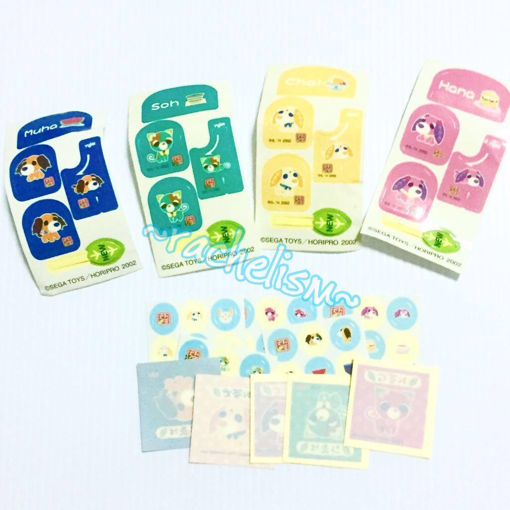 *Rare* Full Set Inu Ocha Ken Tea Dog/ Neko Cat Figure/ Figurine