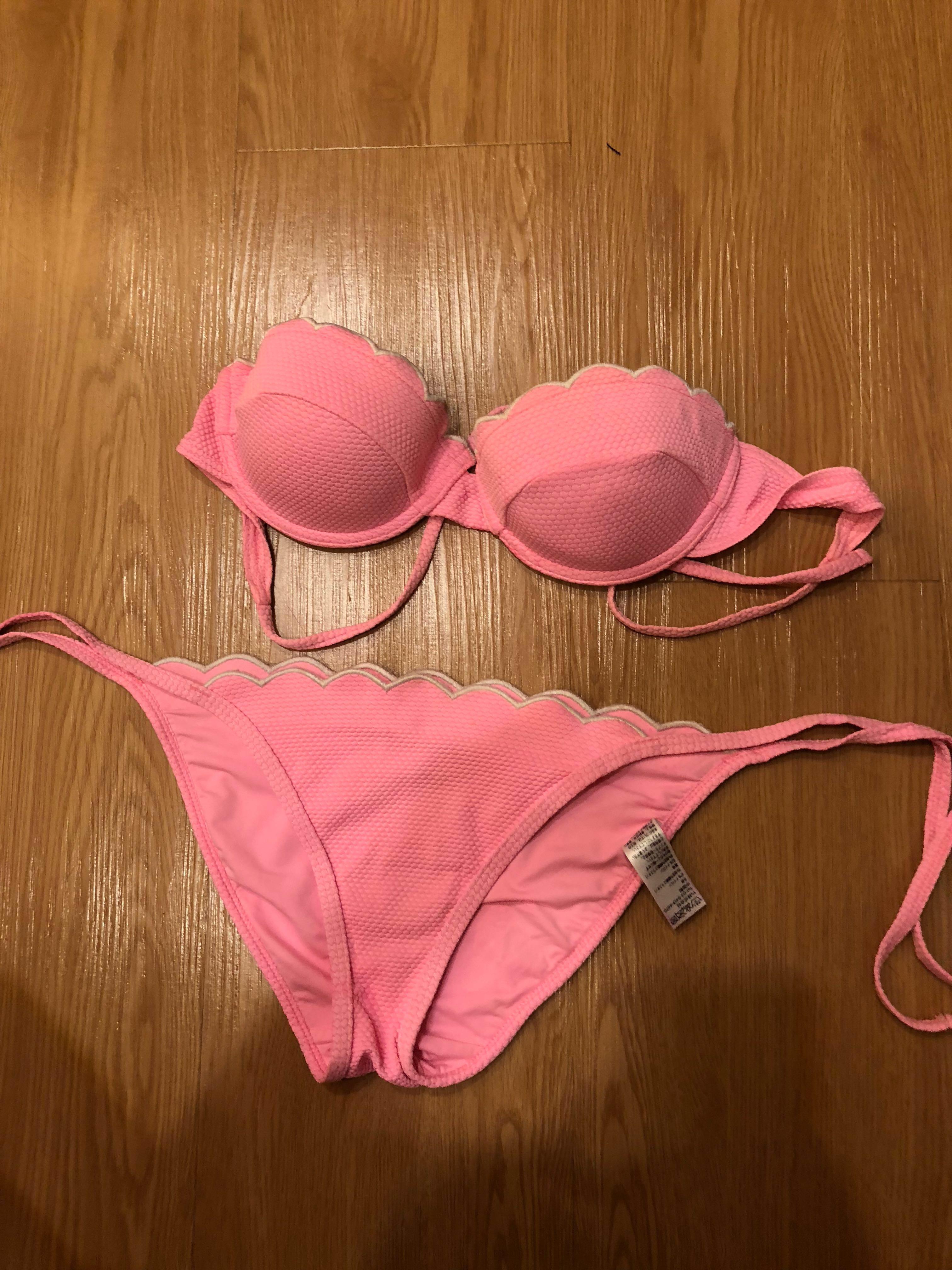 topshop pink bikini