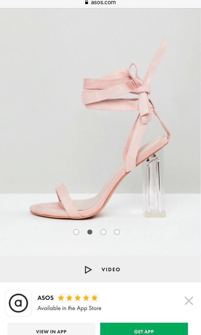 size 2 perspex heels