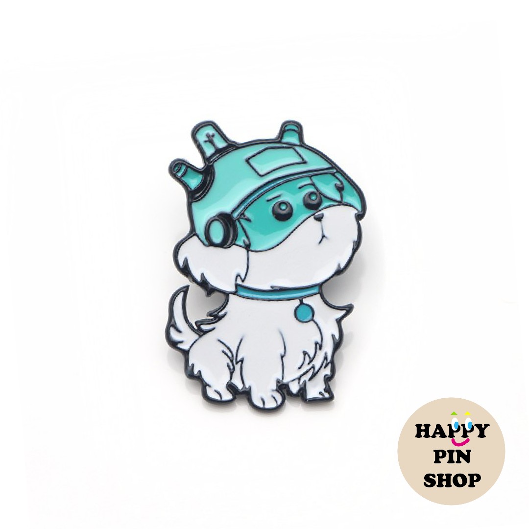 Snuffles/Snowball the Dog Rick and Morty Enamel Pin, Hobbies & Toys