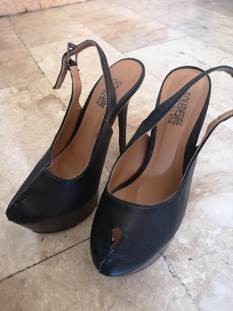 black heels size 5