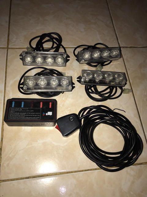 Strobo grill federal signal 4DH 4X4 LED LUXEON, Aksesoris Mobil di ...