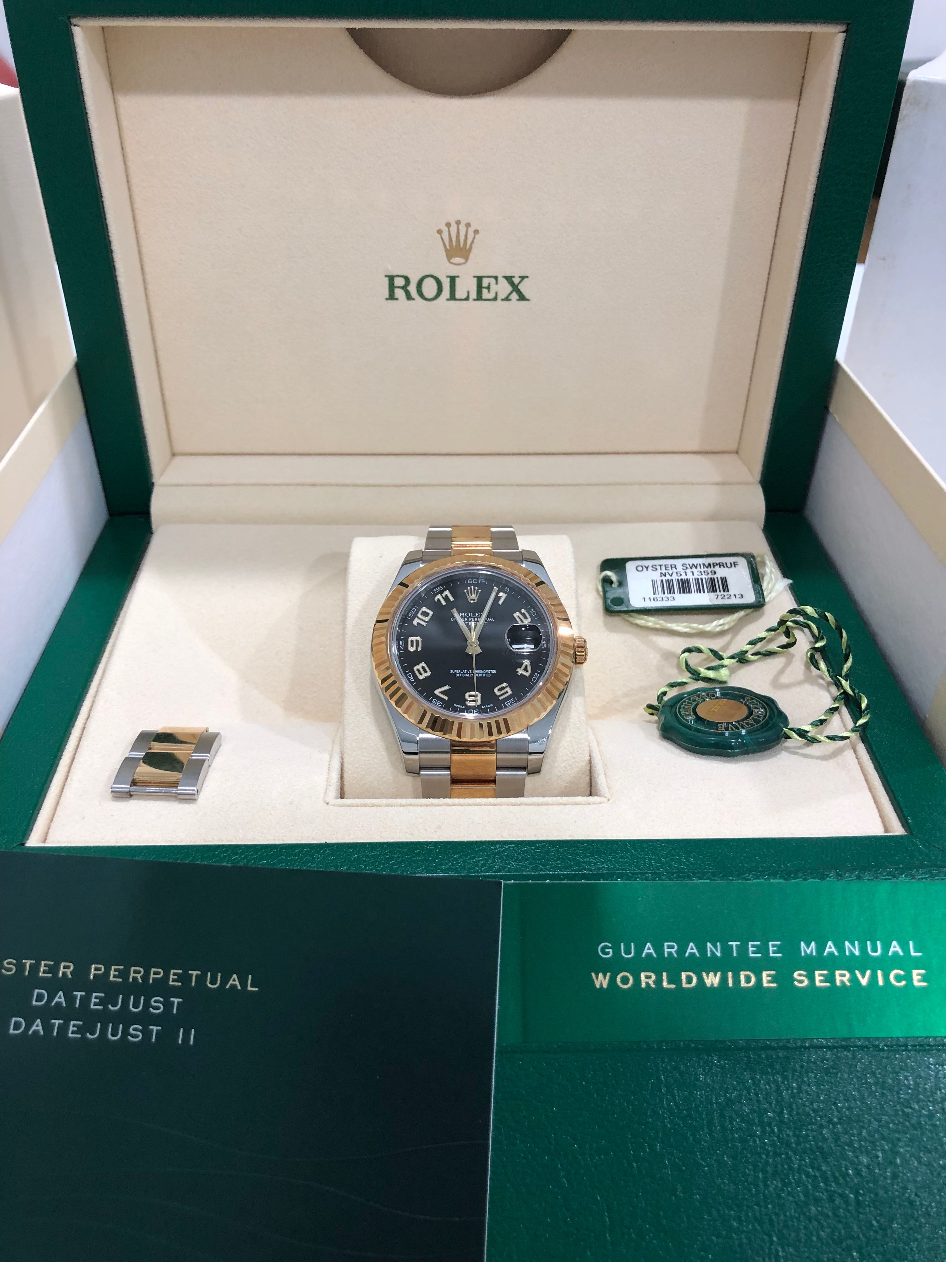 used rolex two tone datejust