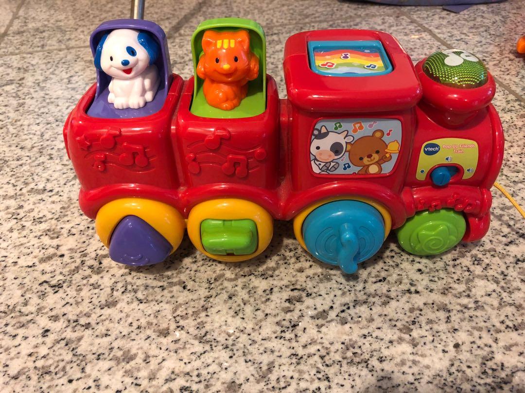 vtech pop up friends train