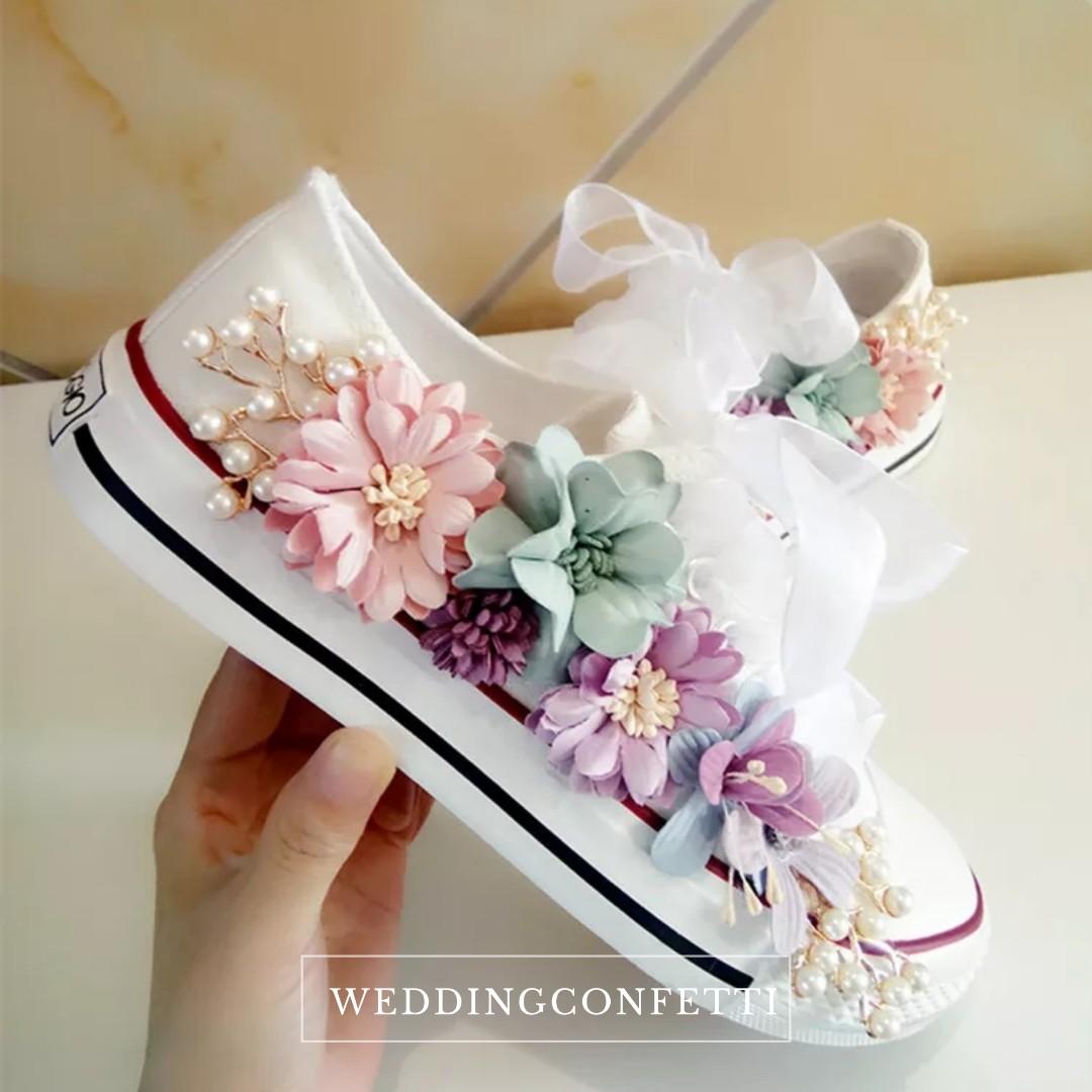 Wedding Bridal Sneakers Shoes, Women's 