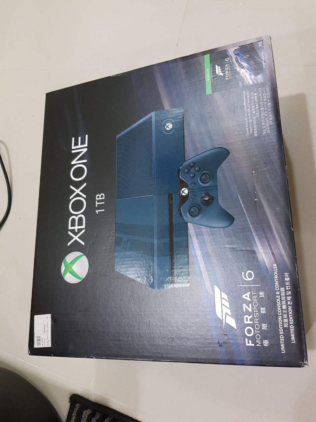 Xbox One 1tb Limited Edition Forza Complete Set Toys Games Video Gaming Consoles On Carousell