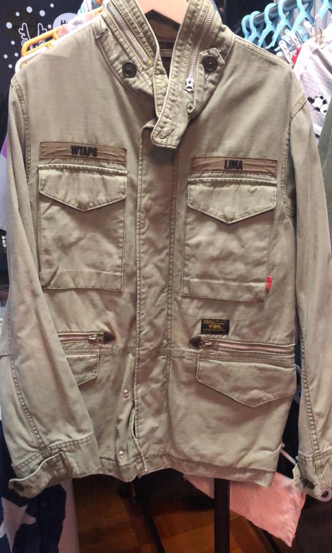 12AW WTaps m65 satin olive, 男裝, 外套及戶外衣服- Carousell