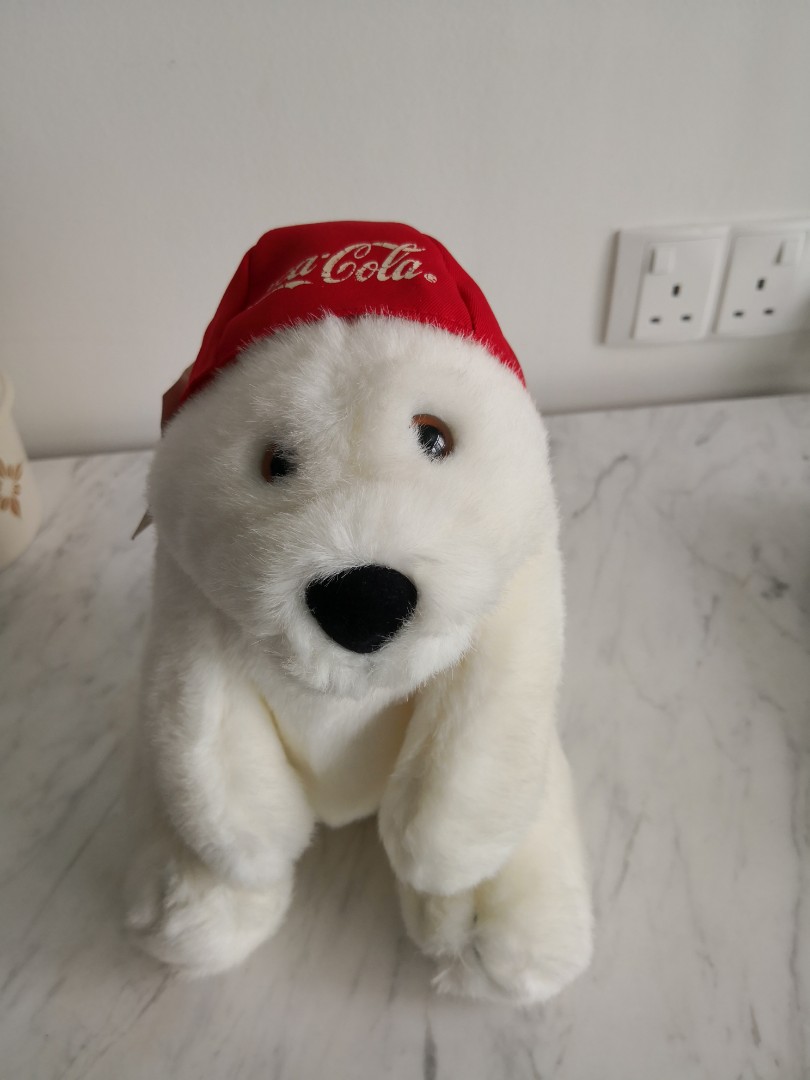 coca cola polar bear plush 1993