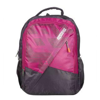 american Tourister By Samsonite Large Unisex Backpack- pink/grey