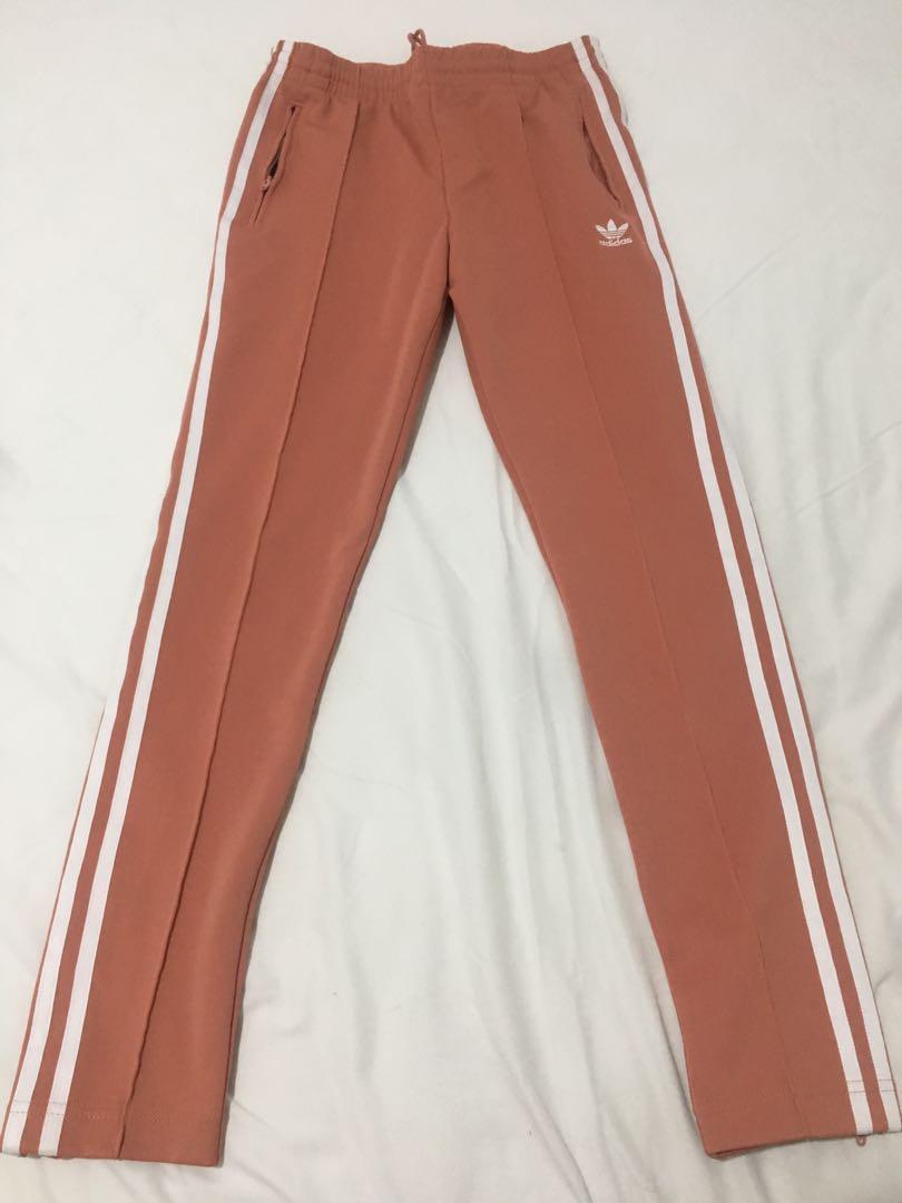 Adidas ash pink track pants hotsell