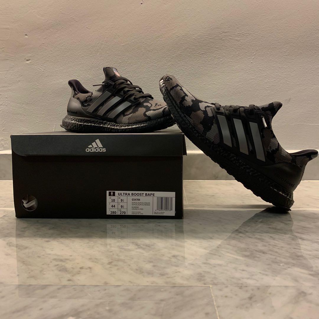 bape x ultraboost black camo