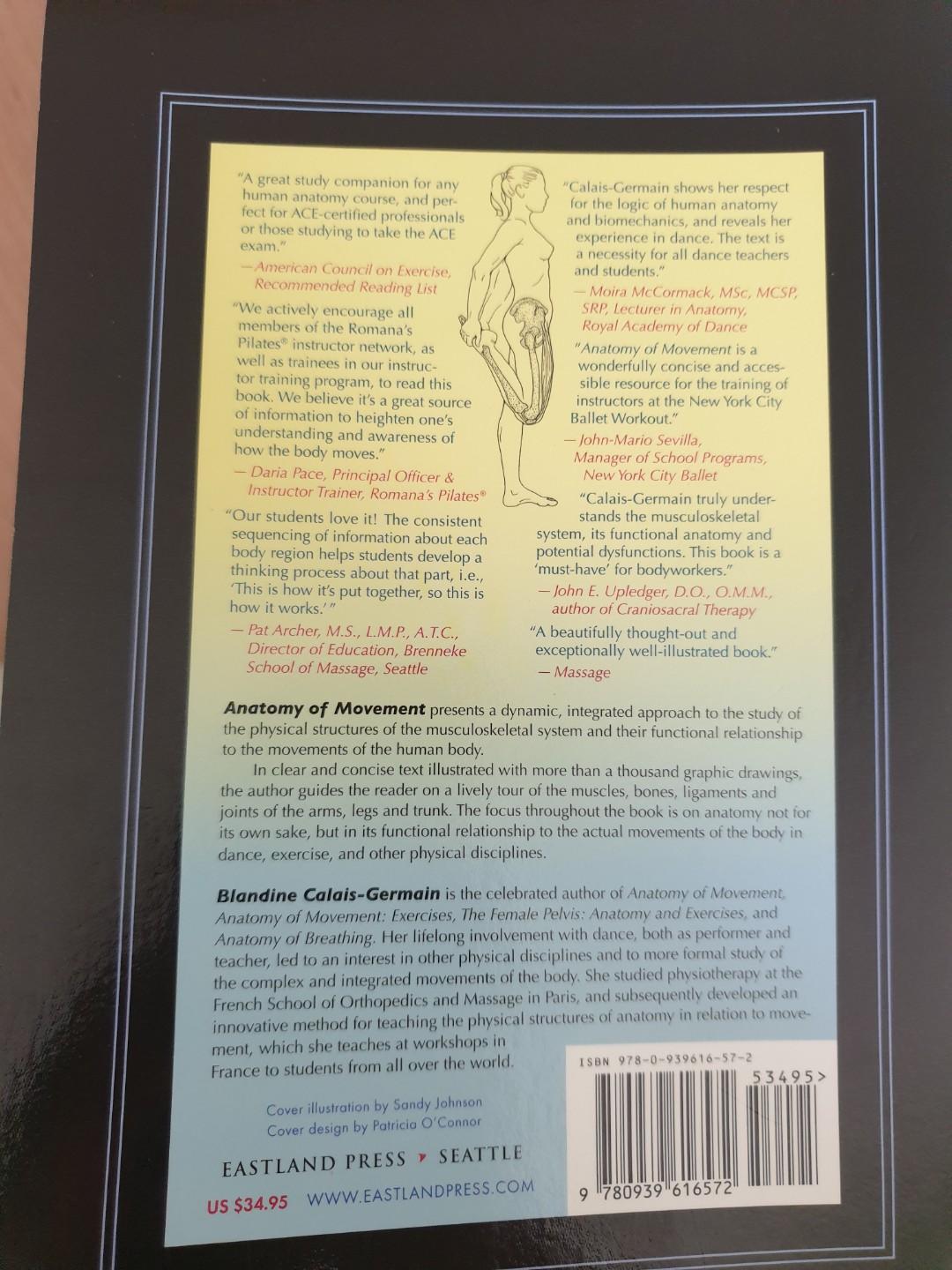 Anatomy Of Movement By Blandine Calais Germain Books