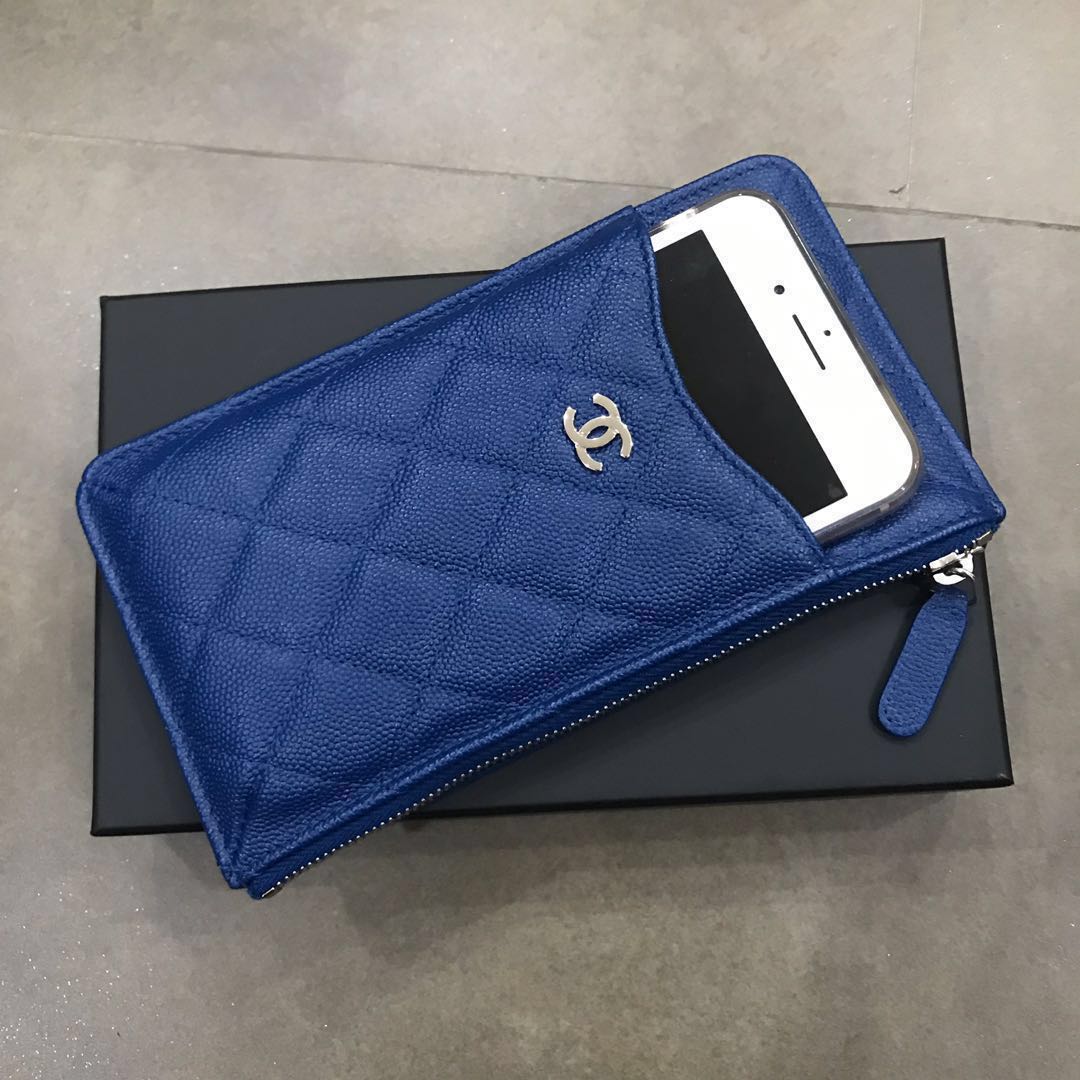 chanel phone pouch wallet