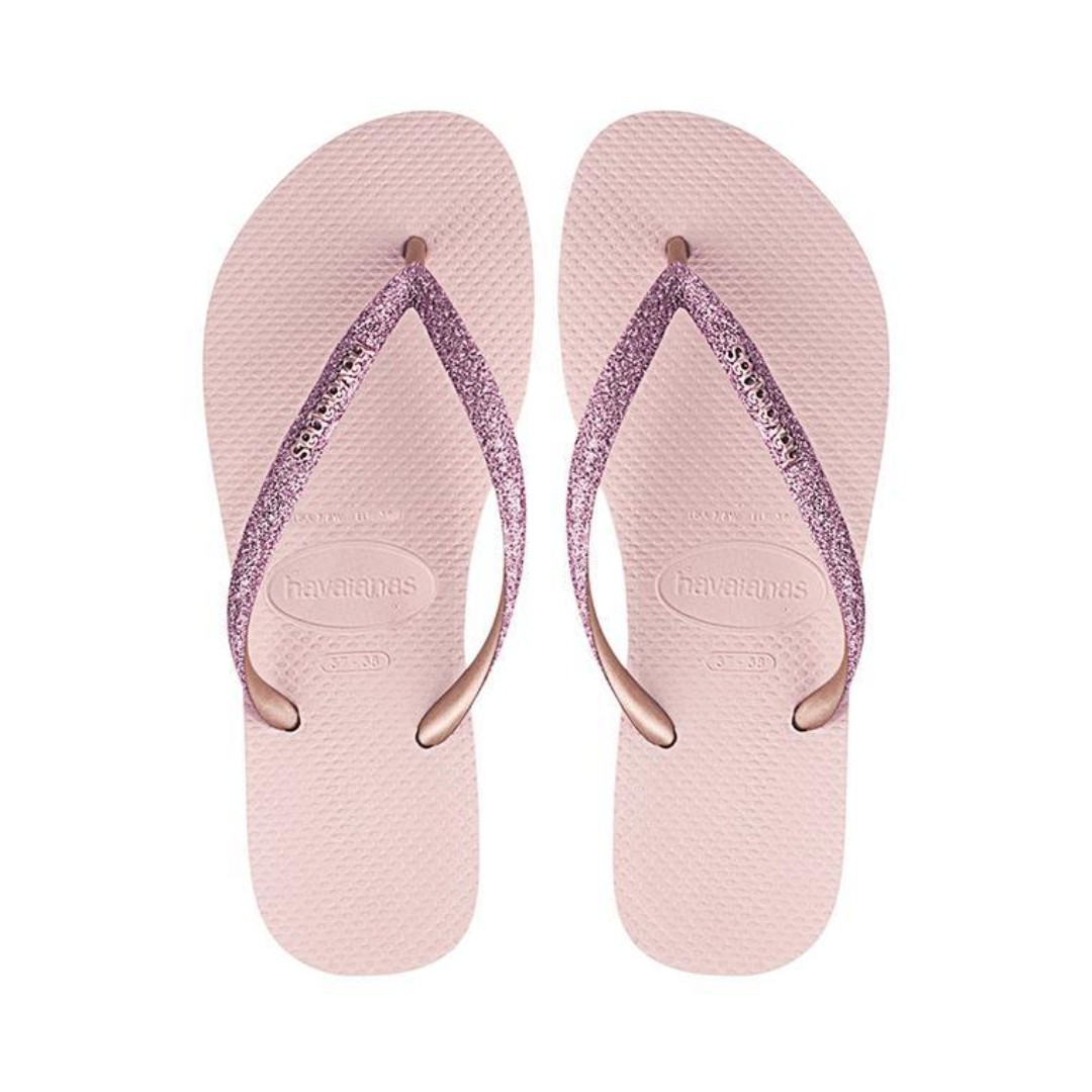 havaianas ballet rose glitter