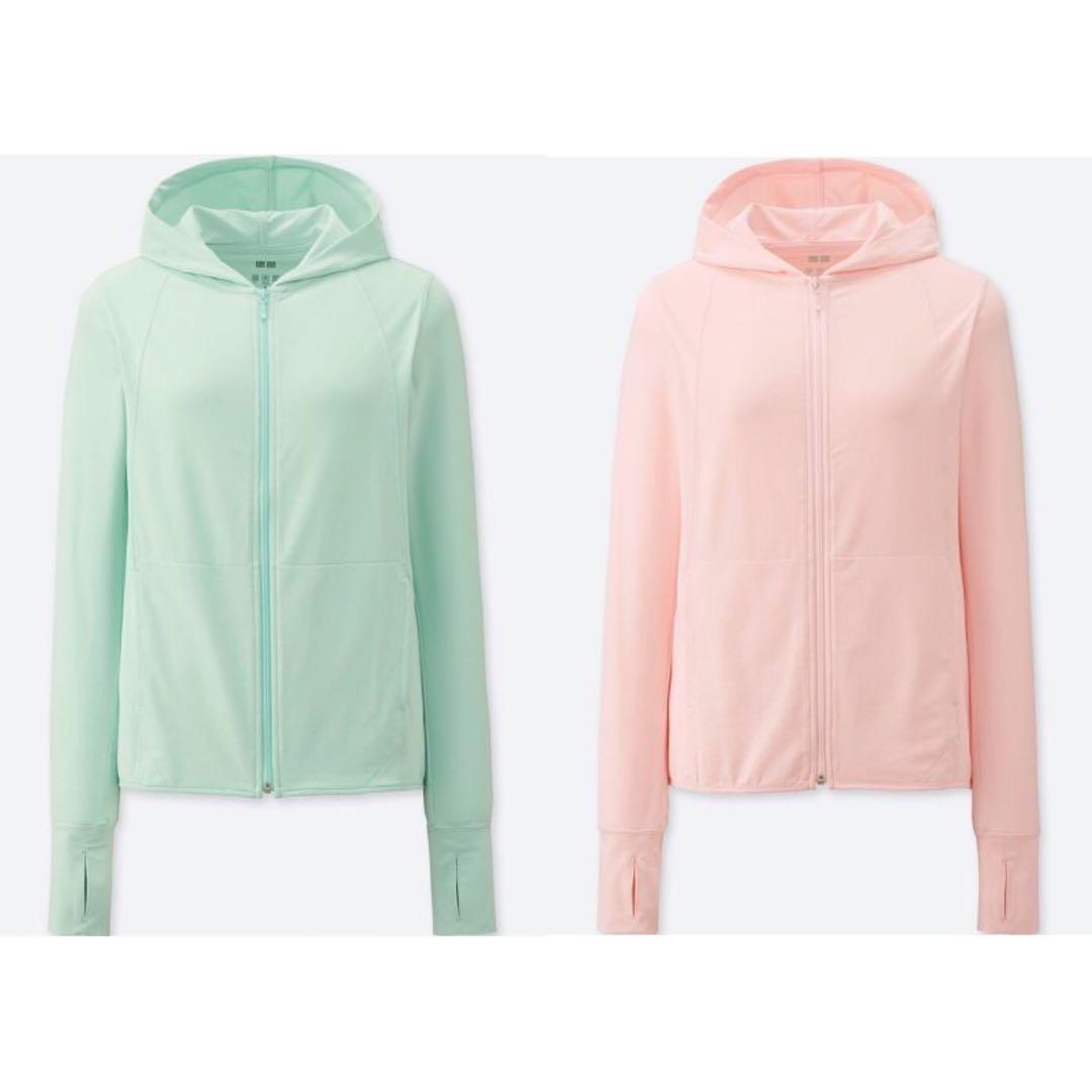 AUTHENTIC] Uniqlo Women AIRism UV Cut Mesh Long Sleeves Full Zip Pastel  Hoodie, Women's Fashion, Coats, Jackets and Outerwear on Carousell