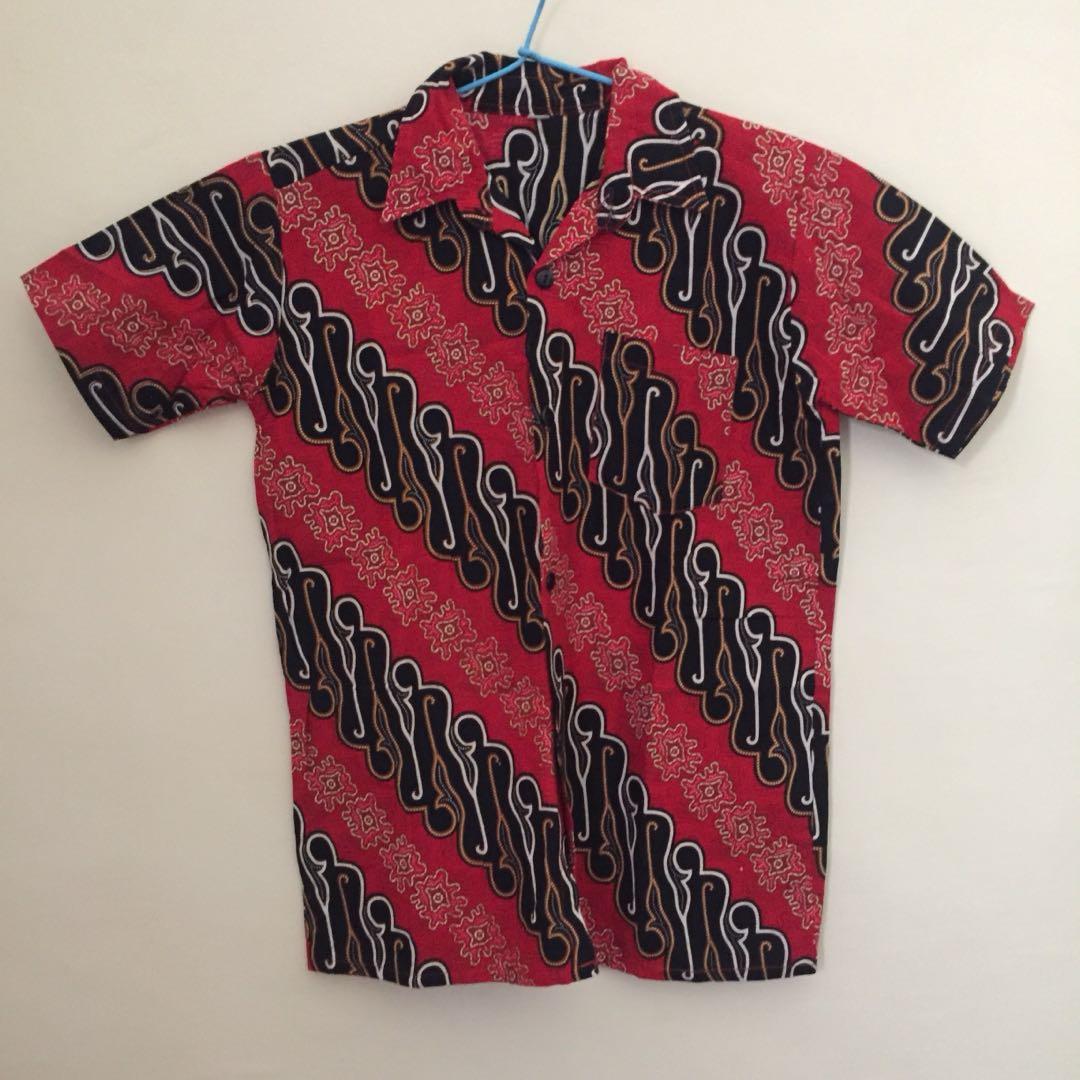 Bapau Batik Anak Cowok Cewek Unisex Merah Lucu Murah Unik Bayi Anak Baju Anak Laki Laki Di Carousell