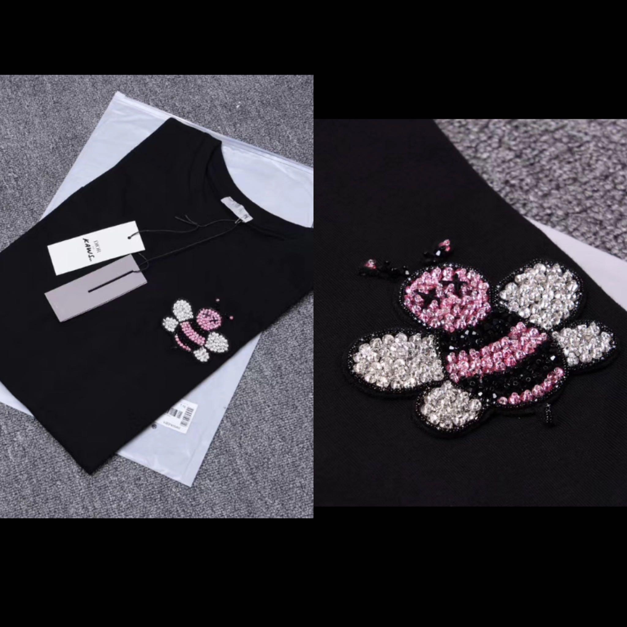 BN Authentic Dior Homme x Kaws Crystal Bee Tee Men s Fashion Tops Sets Tshirts Polo Shirts on Carousell