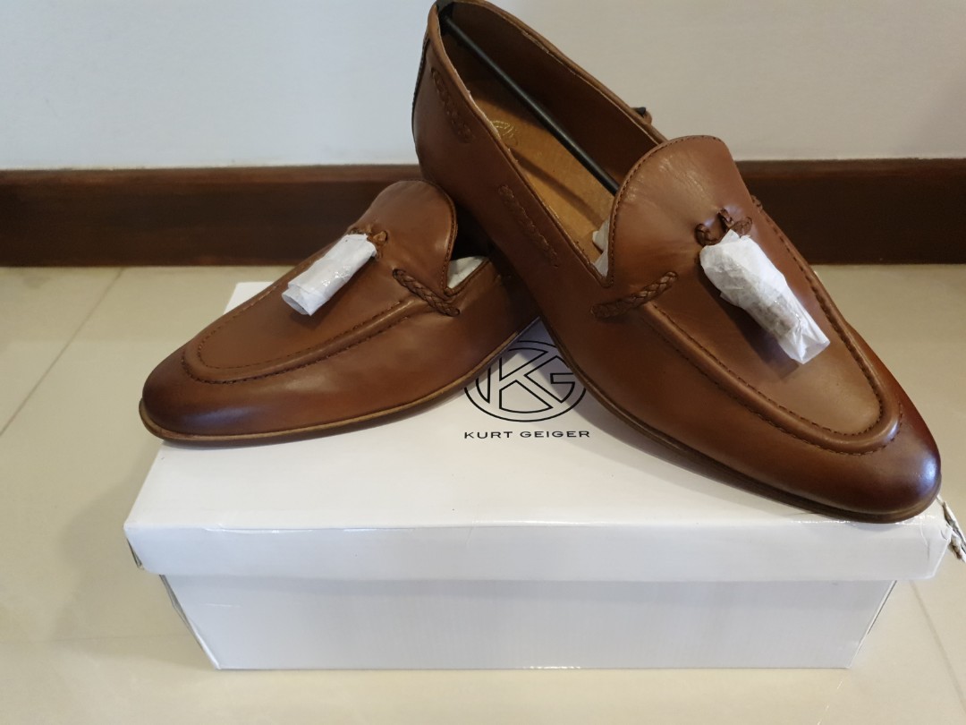 Kurt Geiger Tan Loafer with tassel 