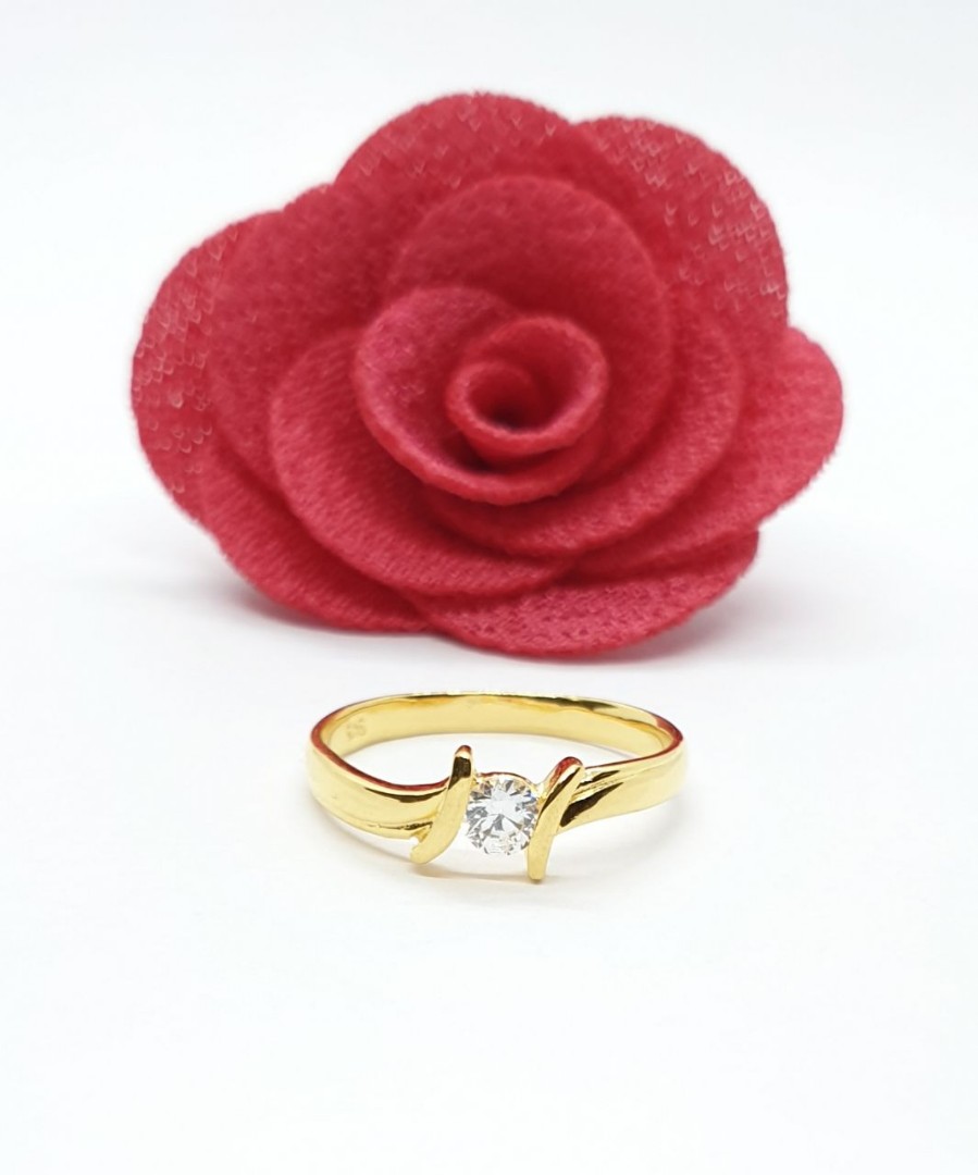 Cincin Emas 916 Batu Women S Fashion Jewellery On Carousell