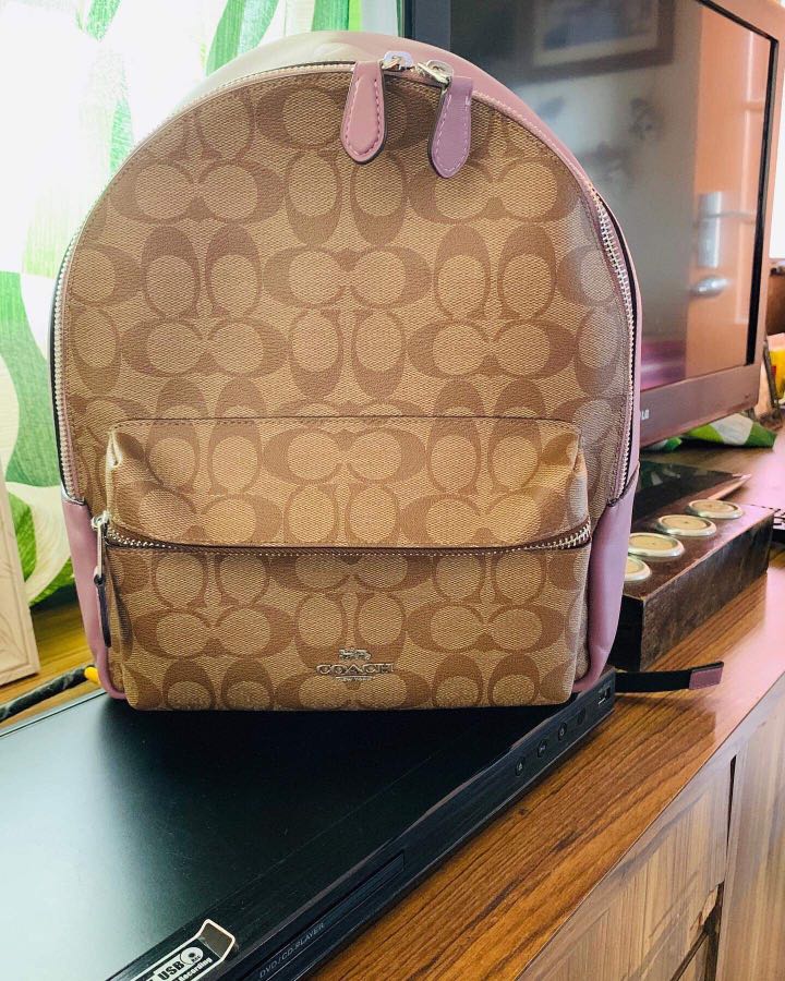 coach backpack purple