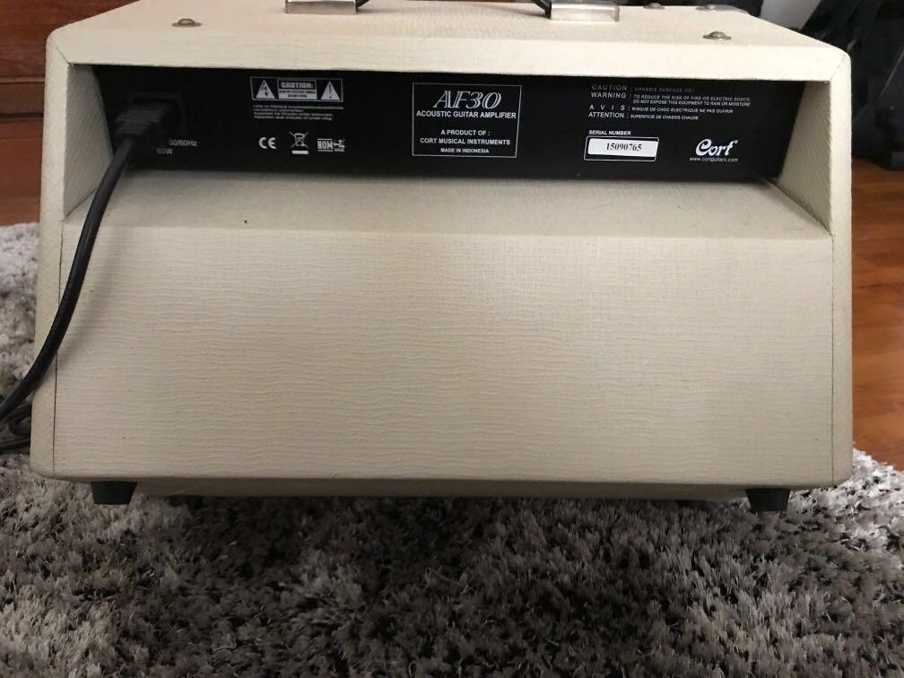 Cort Acoustic Guitar Amplifier AF30, Hobbies & Toys, Music & Media