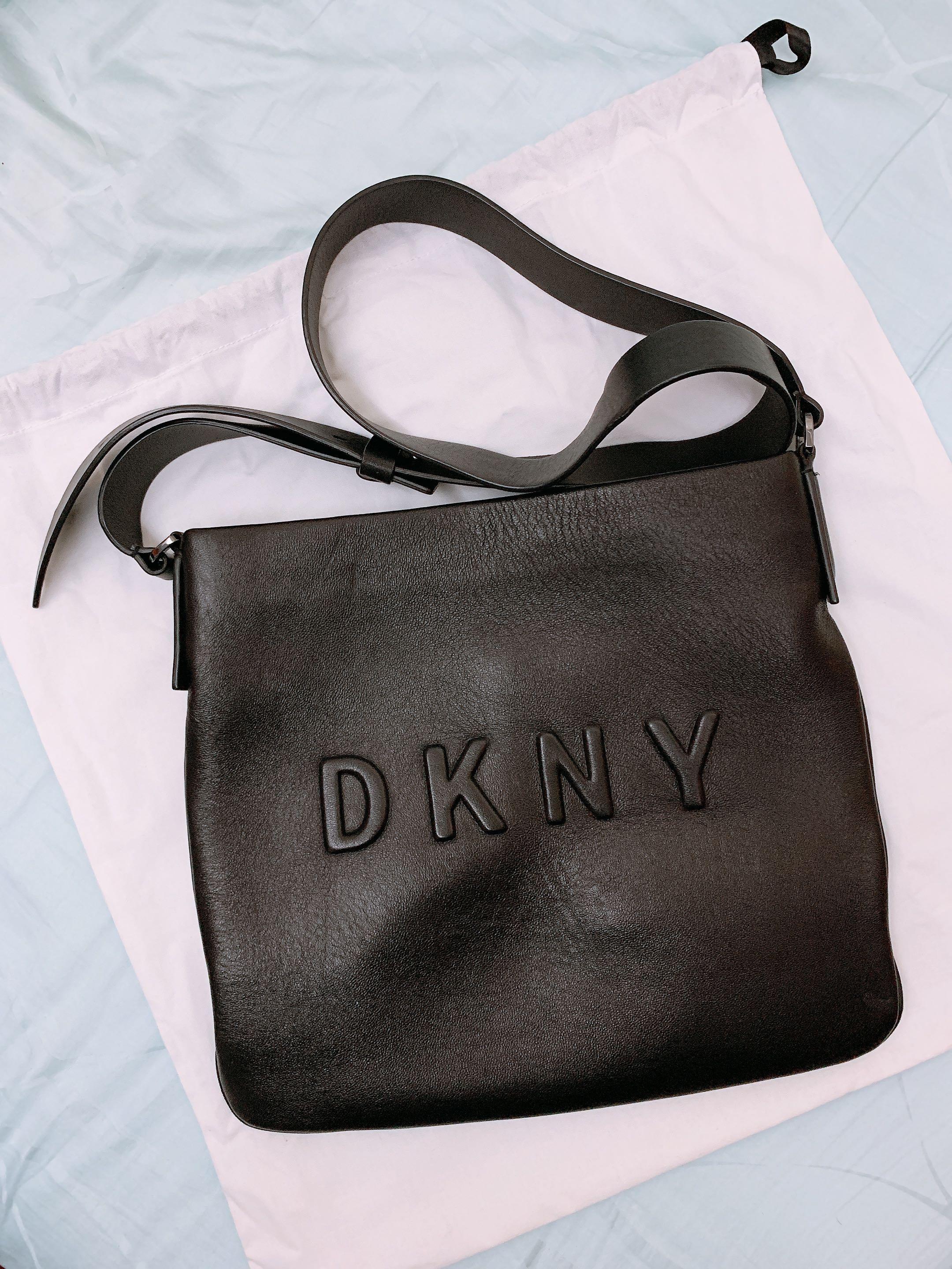 Dkny debossed logo bag store