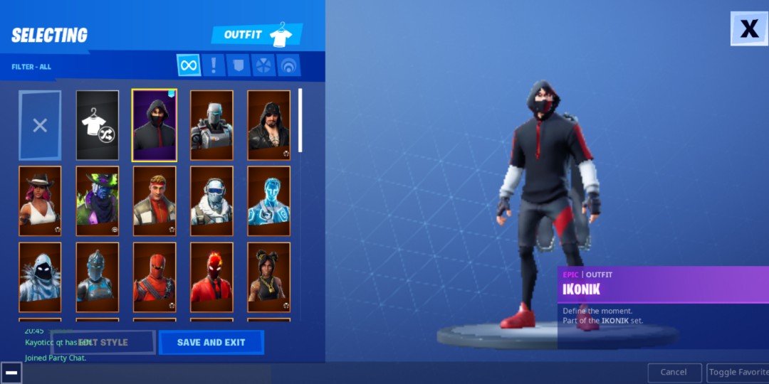 Fa Stacked Fortnite Account With Ikonik Toys Games Video Gaming In Game Products On Carousell