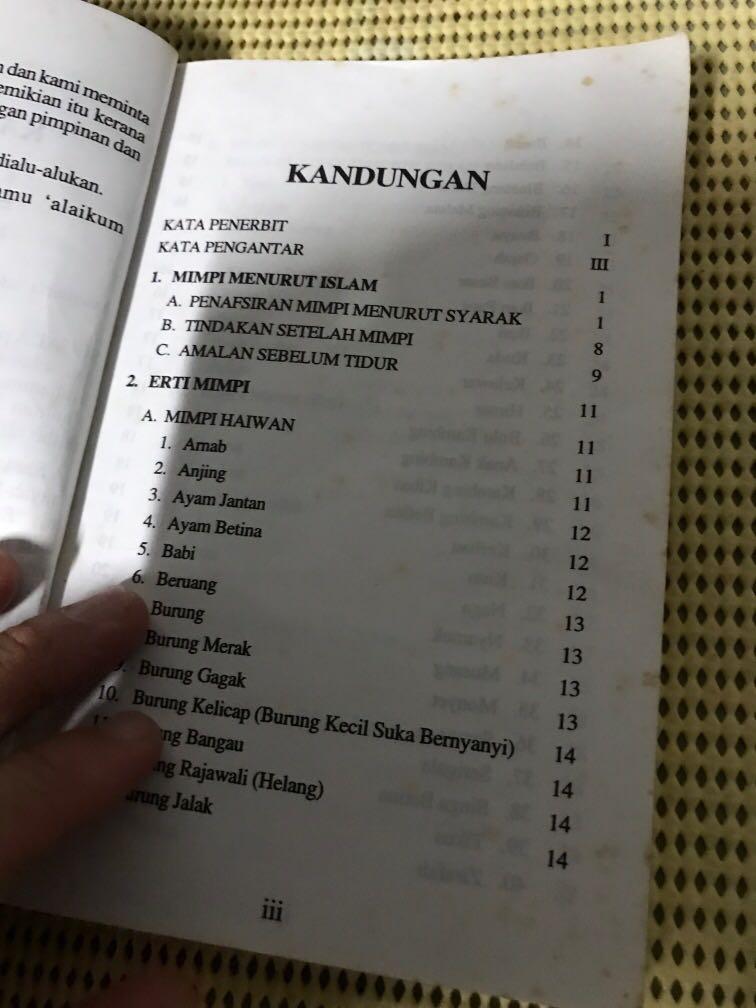 Free Religious Book Erti Mimpi Vintage Collectibles