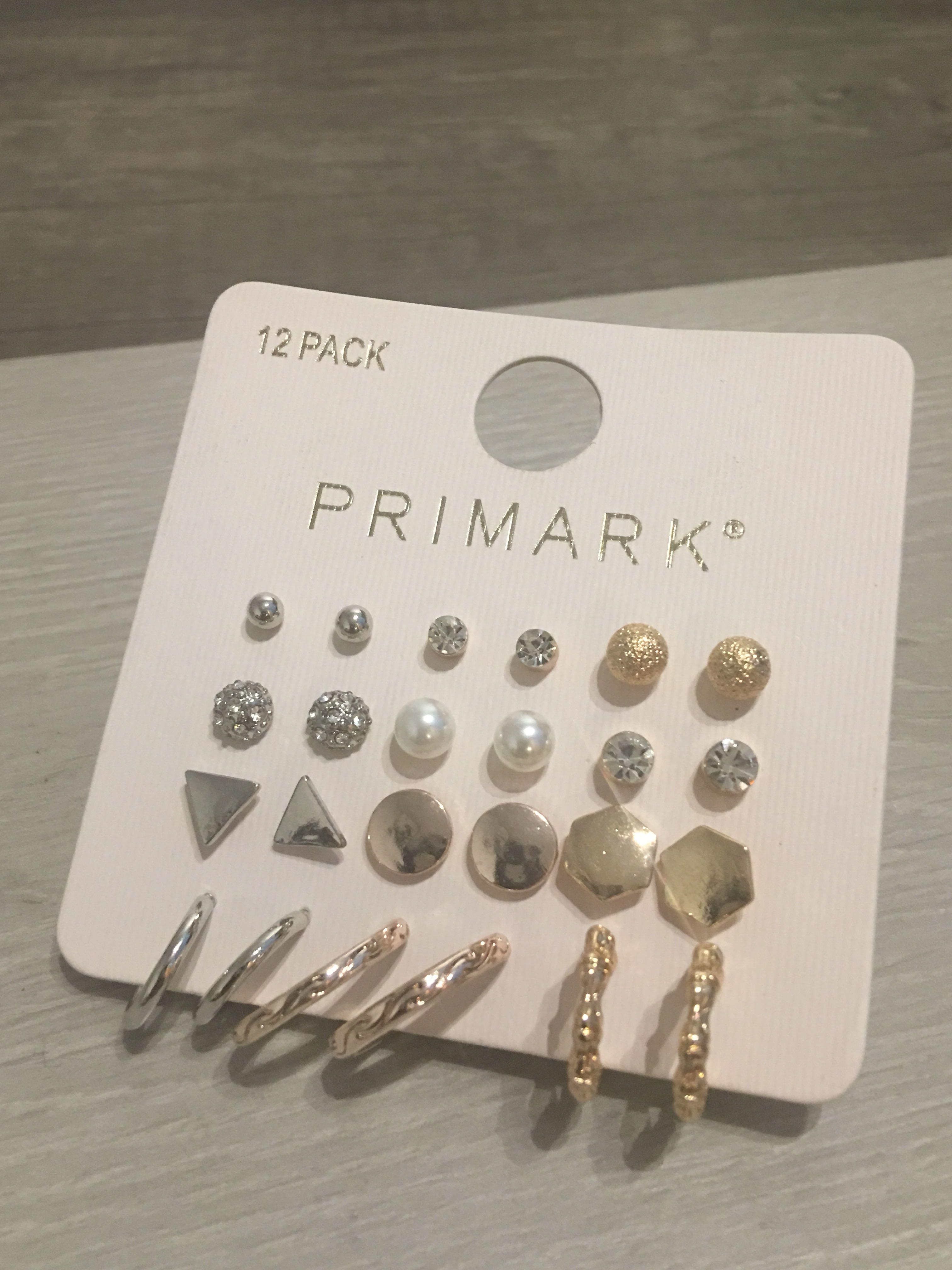 Primark Earrings Set of 9 Womens Fashion Jewelry  Organisers Earrings  on Carousell