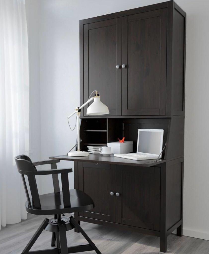 Good Condition Ikea Hemnes Desk Cabinet Home Furniture