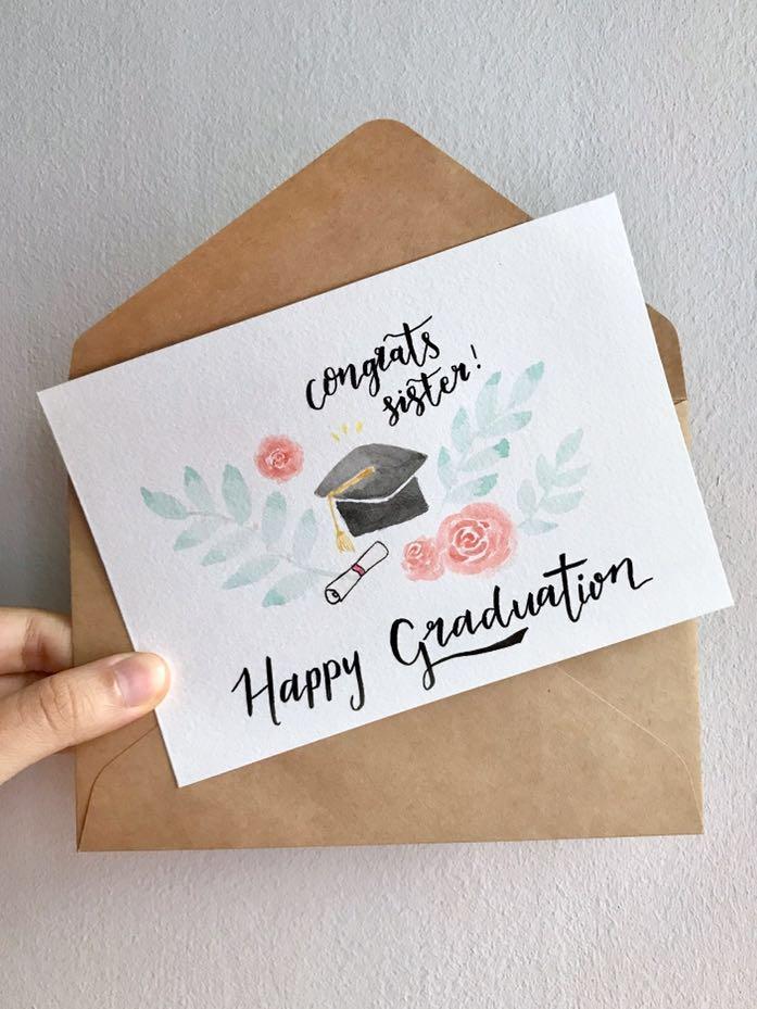 handmade graduation card design