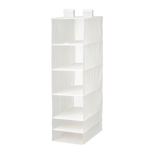 Hanging Clothes Organiser 6 Compartments Wardrobe Storage, 傢俬＆家居, 傢俬