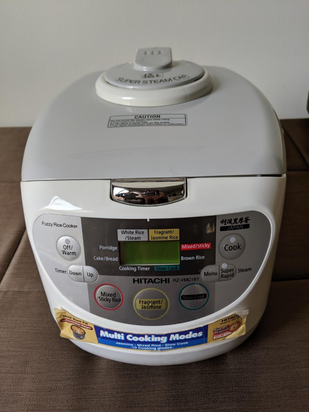 Hitachi Rice Cooker RZVMC18Y, TV & Home Appliances, Kitchen Appliances