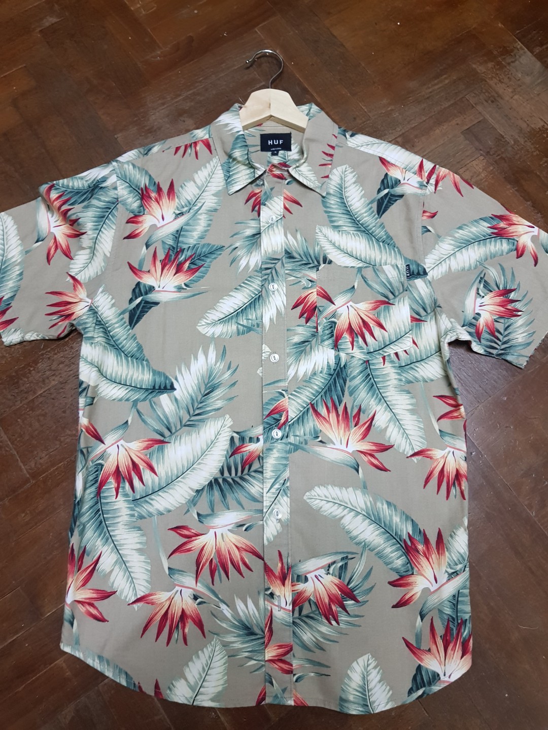 HUF Hawaiian floral ss shirt, Men's 