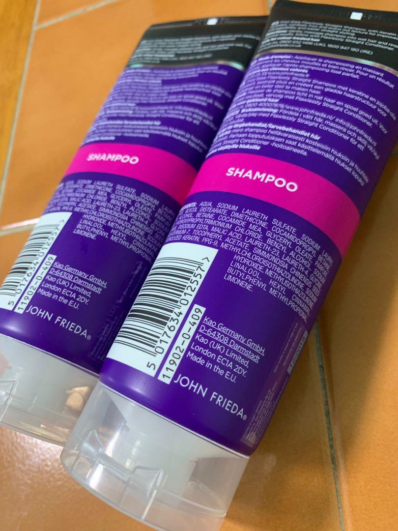 John Frieda S Frizz Ease Flawlessly Straight Shampoo Health Beauty Hair Care On Carousell