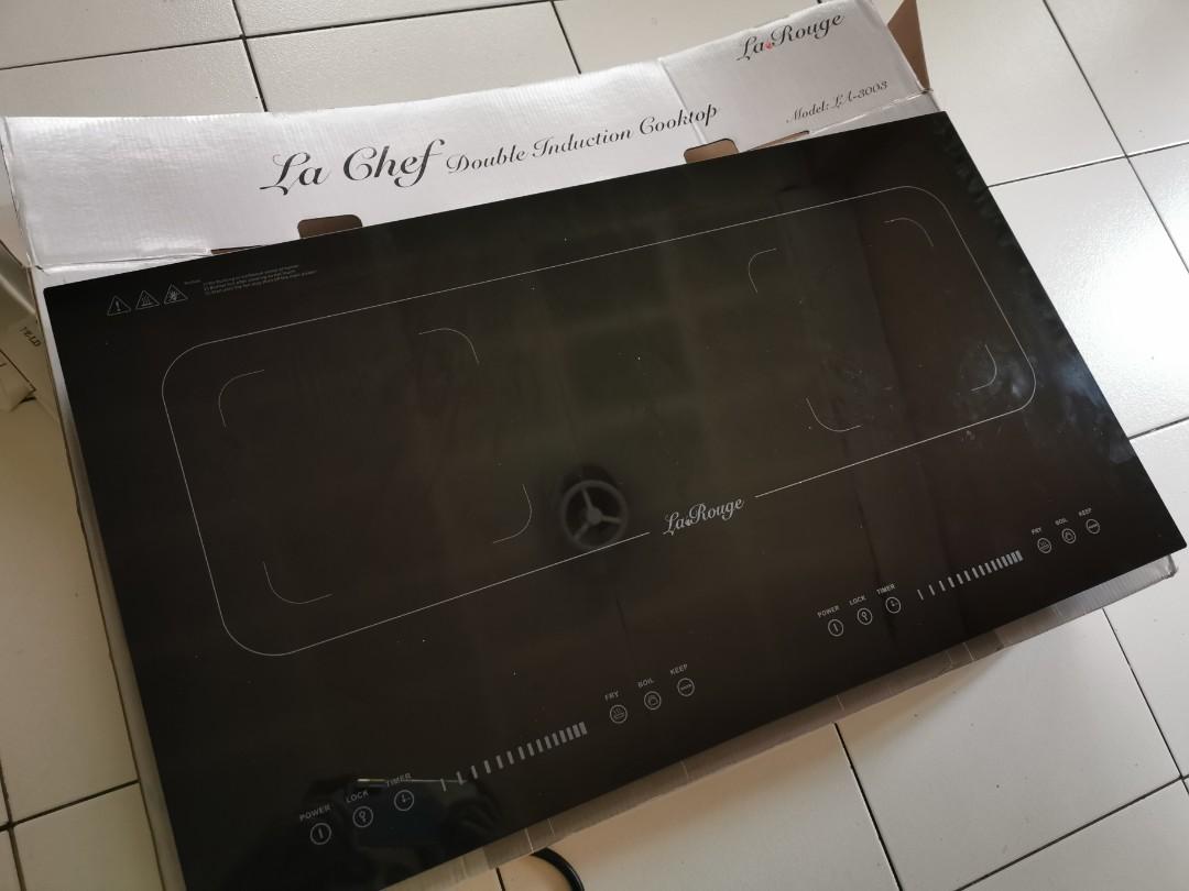 La Chef Double Induction Cooktop La Rouge On Carousell