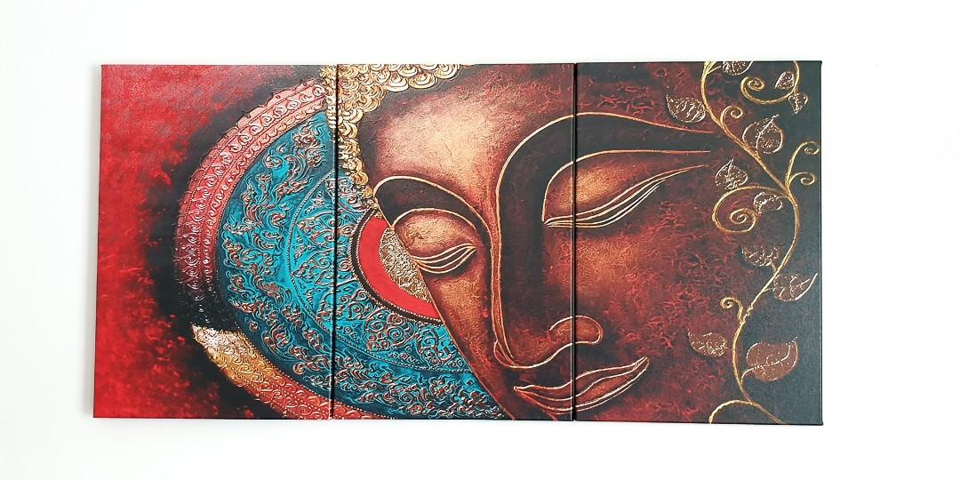 Large Buddha Painting Design Craft Art Prints On Carousell