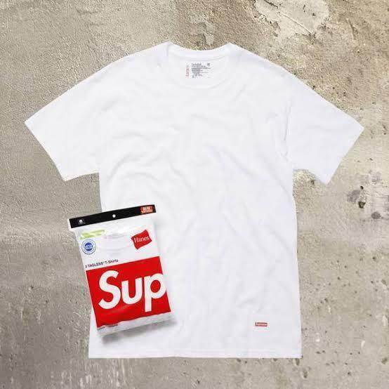 Tee supreme x hanes 2025