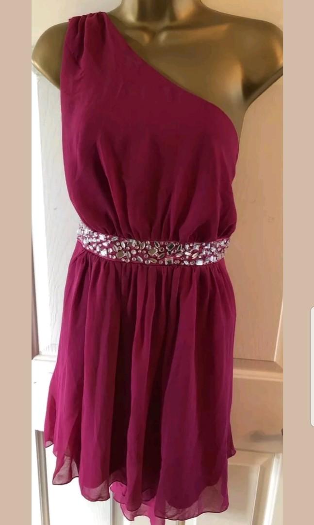lipsy one shoulder dress