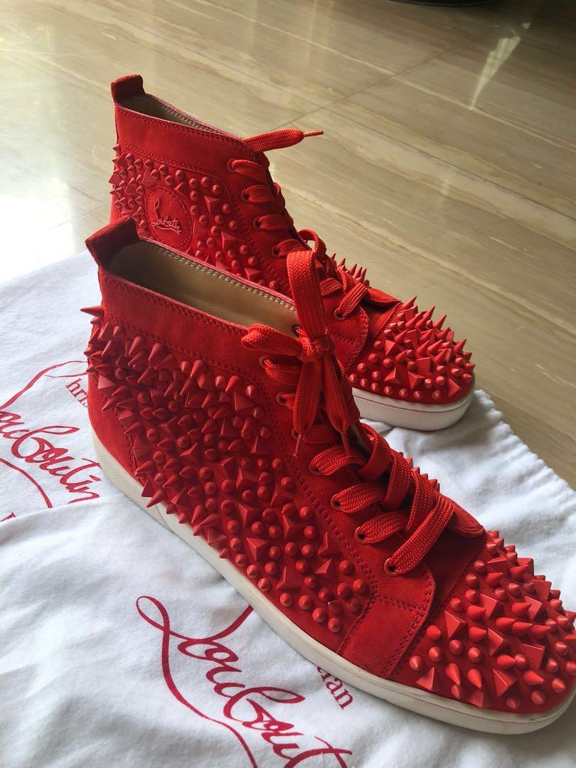red louboutin high tops