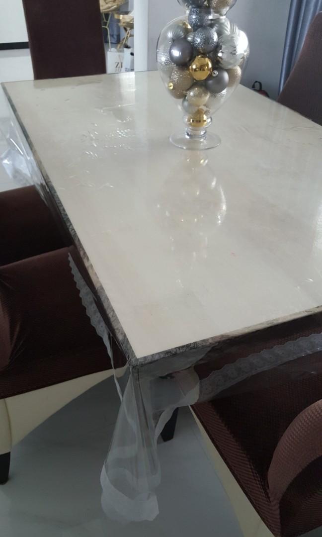 Marble Dining Table (Category: Tables & Sets) located in Singapore. Submitted by iceman81 (Listing ID 230062821, Image 3). Description: Well cared. 8/10 Dining Table only.