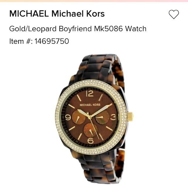 Michael Kors leopard watch, Fesyen 