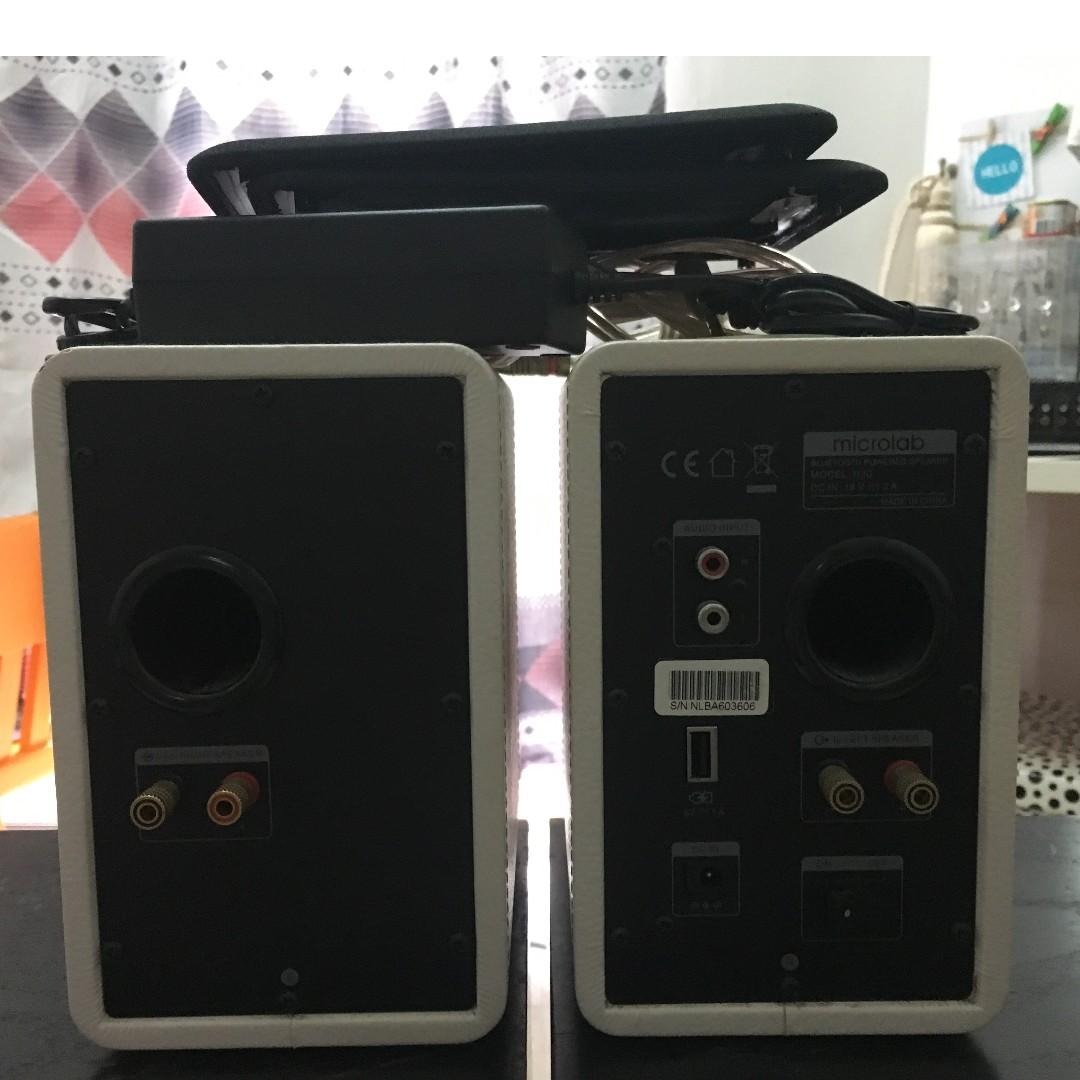 Microlab H20 Powered Active 2.0 Stereo Bookshelf Speakers (No need ...