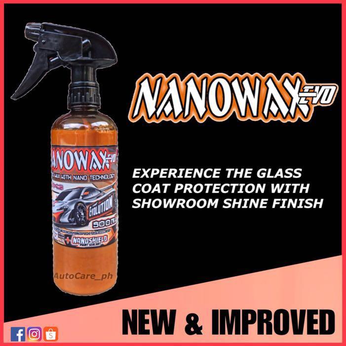 Nanowax Evo (Category: Car Parts & Accessories) located in Quezon City. Submitted by pitstopqc (Listing ID 226487435, Image 1). Description: BEST SELLER! ✨ 500ml Nanowax Evo : Stock on hand By Liter Nanowax Evo : for Pre-order only, ships in 3-5days via Shopee Courier ———— 👌🏻We are the ONE & ONLY maker of Nanowax Evo✨ NANOWAX is synthetically formulated tropical wax created from the mixture of both imported & advanced nano-ceramic particles and
