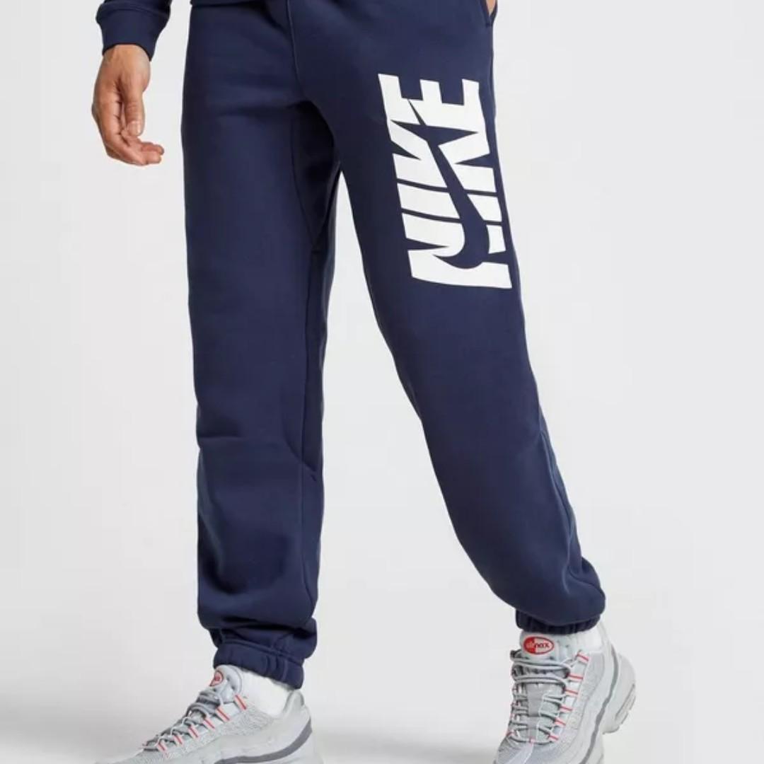 blue nike club joggers