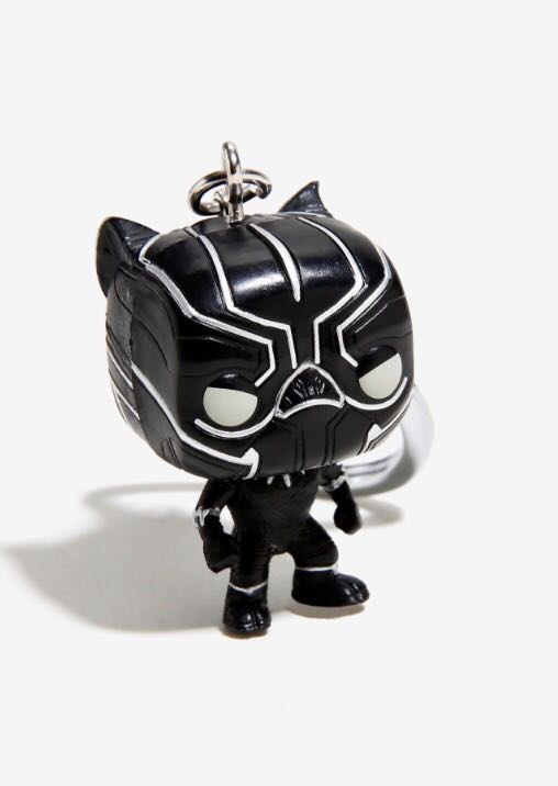 black panther pop keychain