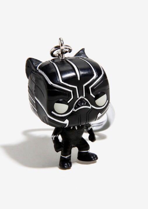 black panther funko pop keychain