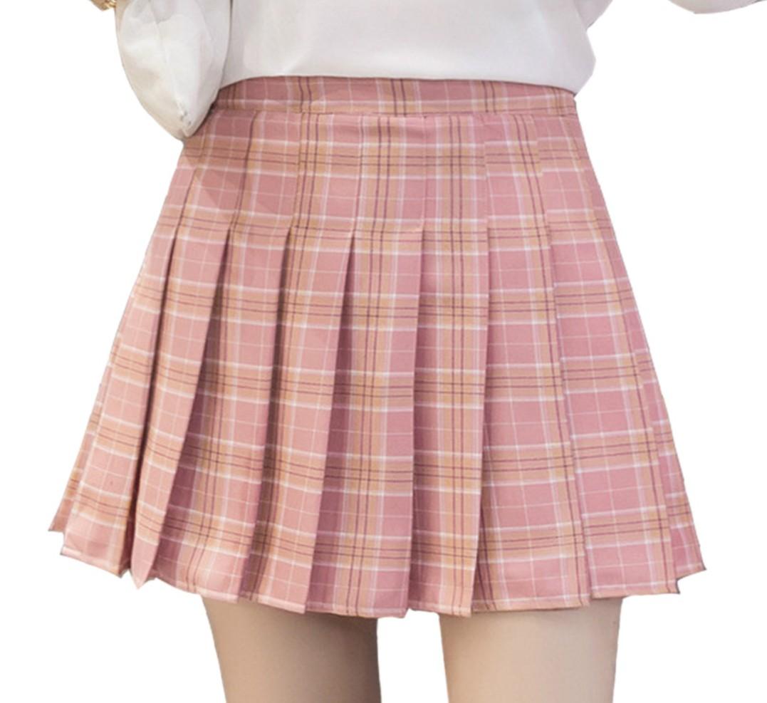 Checkered skirt pink Clearance
