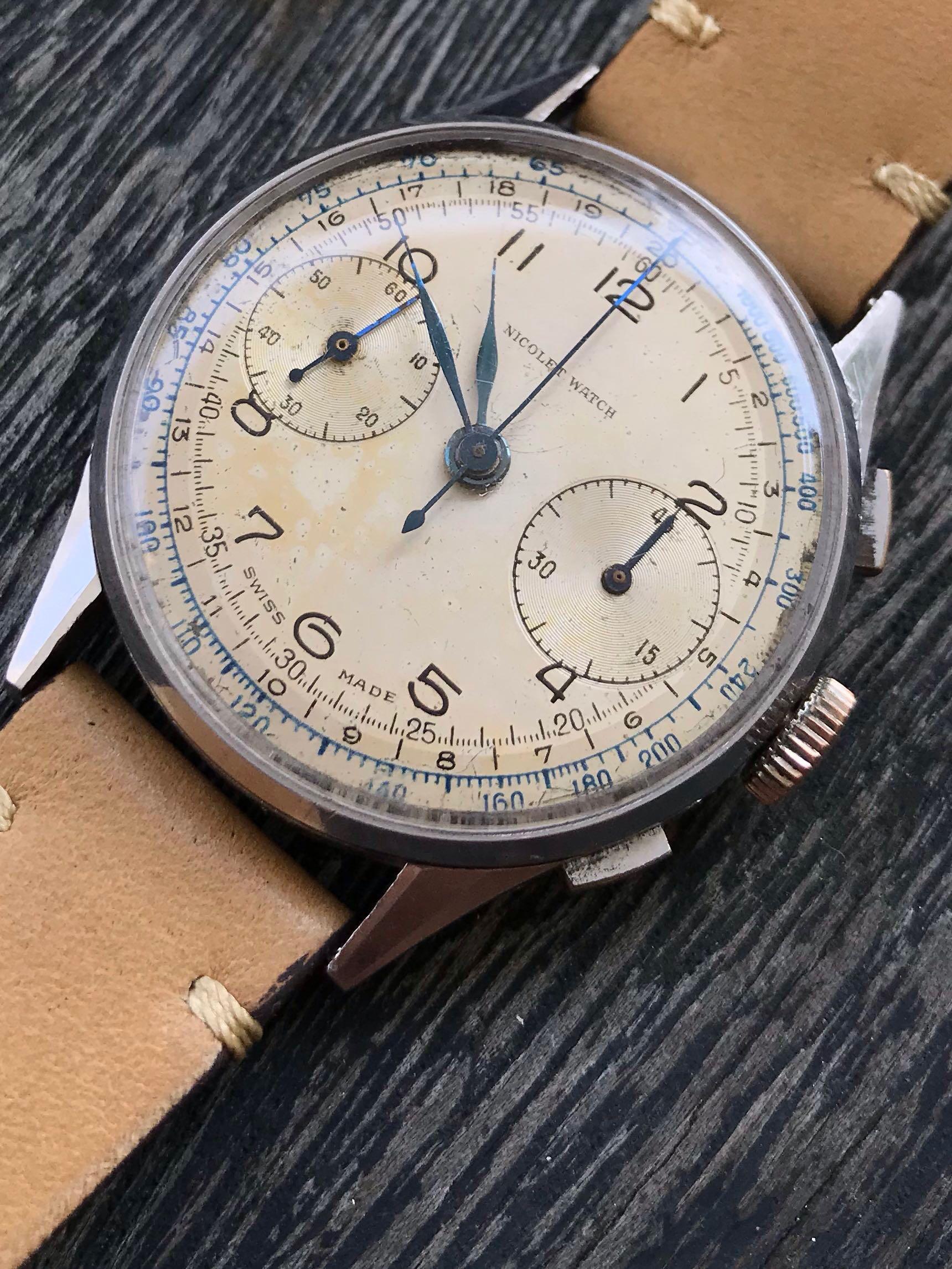 Nicolet watch new arrivals vintage chronograph